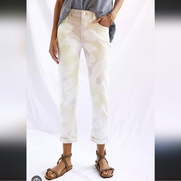 Pilcro Denim - NWT Anthropologie Pilcro Tie-Dye Jeans with Blue and Yellow Accents_26